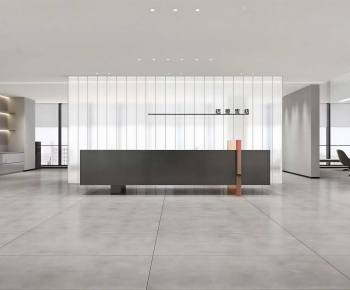 Modern Office Reception Desk-ID:615535025