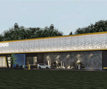 Modern Appearance Of Commercial Building-ID:165889025