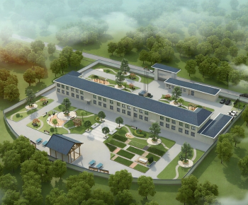 Chinese Style Architectural Bird's-eye View Planning-ID:821700198