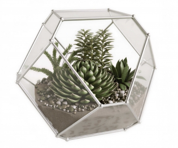 Modern Potted Green Plant-ID:538748988
