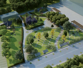 Modern Park Landscape-ID:466005098