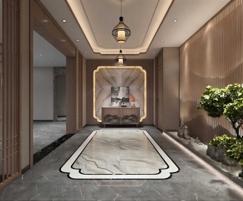 New Chinese Style Hallway-ID:541204938