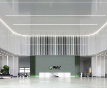 Modern Office Reception Desk-ID:814893013