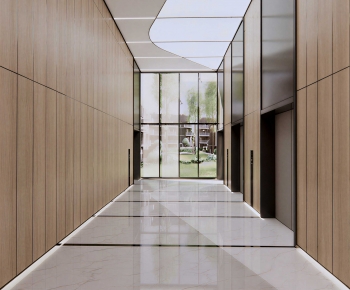 Modern Office Elevator Hall-ID:862297069