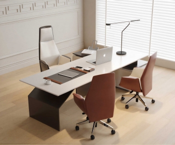 Modern Office Desk And Chair-ID:623996024