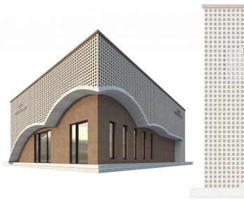 Modern Appearance Of Commercial Building-ID:623866085