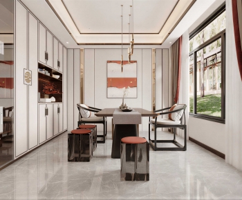 New Chinese Style Dining Room-ID:962212093