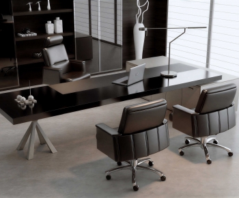 Modern Office Desk And Chair-ID:516830927