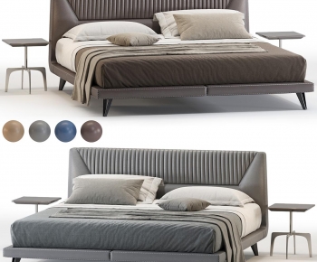 Modern Double Bed-ID:790591963
