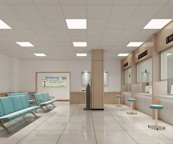 Modern Hospital Hall-ID:400583981