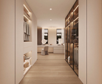 Modern Clothes Storage Area-ID:841762073