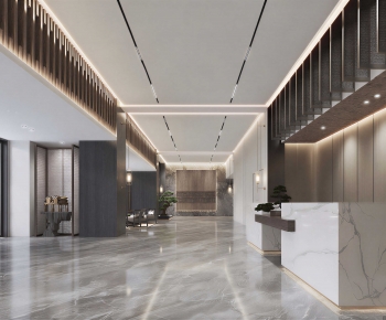 Modern Office Reception Desk-ID:491601946