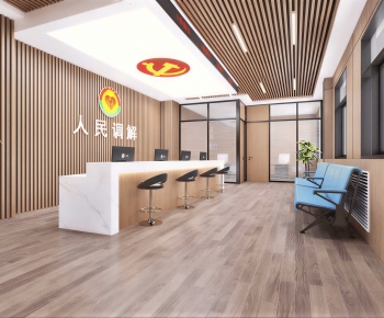 Modern Office Reception Desk-ID:229598056