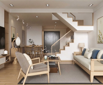 Japanese Style A Living Room-ID:396585946