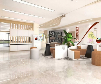 Modern Office Reception Desk-ID:337136982