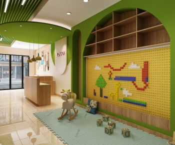 Modern Children's Room Activity Room-ID:129900932