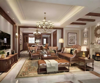 American Style A Living Room-ID:730834011