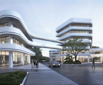 Modern Appearance Of Commercial Building-ID:976253999