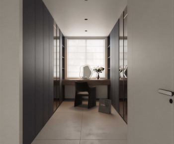 Modern Clothes Storage Area-ID:444787033