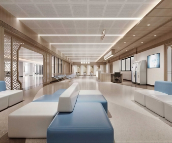 Modern Hospital Hall-ID:254306088