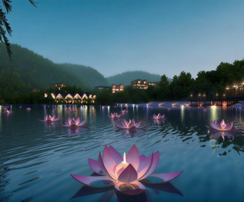 Modern Park Landscape-ID:182899003