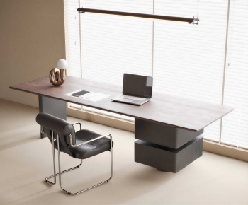 Modern Computer Desk And Chair-ID:840930946