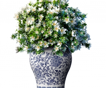 New Chinese Style Potted Green Plant-ID:942699966
