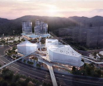 Modern Architectural Bird's-eye View Planning-ID:903150086