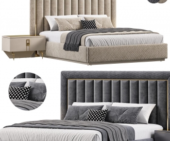 Modern Double Bed-ID:990906951