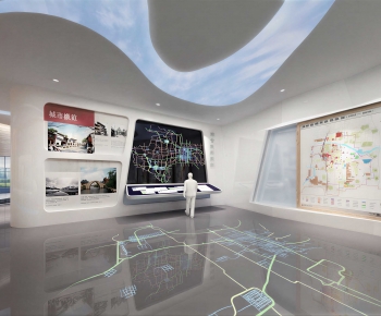Modern Exhibition Hall-ID:236819036