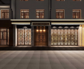 New Chinese Style Facade Element-ID:356611979