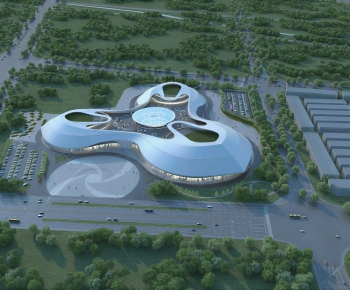 Modern Architectural Bird's-eye View Planning-ID:698766952