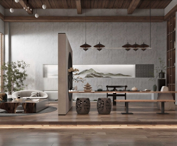 New Chinese Style Tea House-ID:872354988