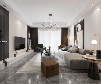 Modern A Living Room-ID:701035982