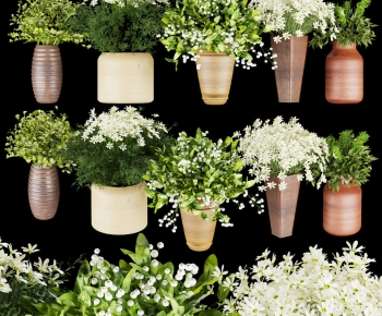 Modern Potted Green Plant-ID:211766968