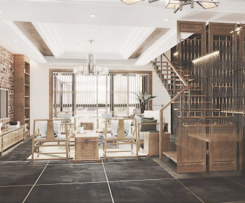 Chinese Style A Living Room-ID:592178116
