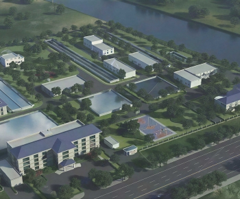 Modern Architectural Bird's-eye View Planning-ID:239515077
