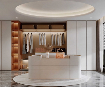 Modern Clothes Storage Area-ID:499411115