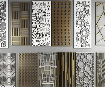 Modern Metal Screen Partition-ID:146898989