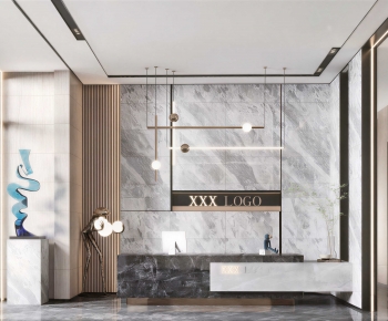 Modern Office Reception Desk-ID:459172965