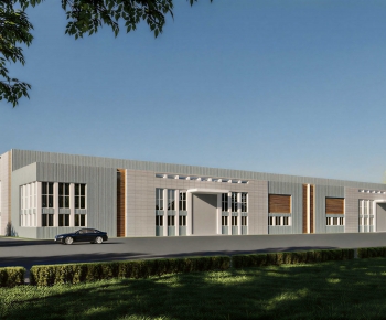 Modern Industrial Building-ID:482748997