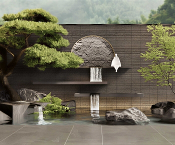 New Chinese Style Rockery Waterscape-ID:220050852