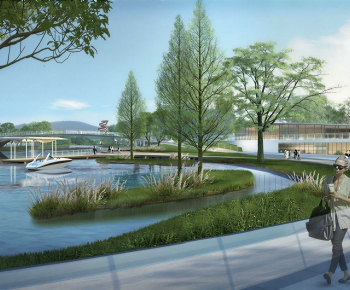 Modern Park Landscape-ID:306261064