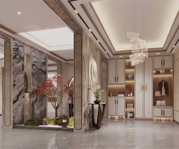 New Chinese Style Hallway-ID:396852978