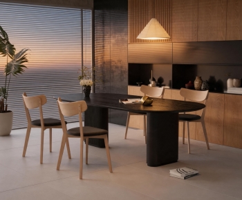 Modern Dining Table And Chairs-ID:457861906
