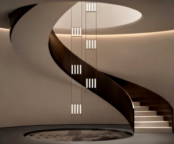 Modern Rotating Staircase-ID:998260028