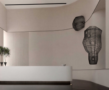 Modern Office Reception Desk-ID:233874085