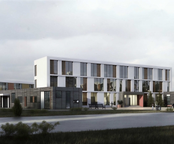 Modern Appearance Of Commercial Building-ID:141294008