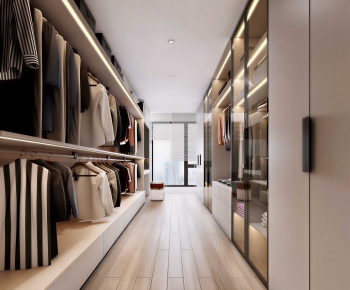 Modern Clothes Storage Area-ID:749744892