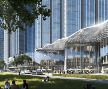 Modern Appearance Of Commercial Building-ID:379239088